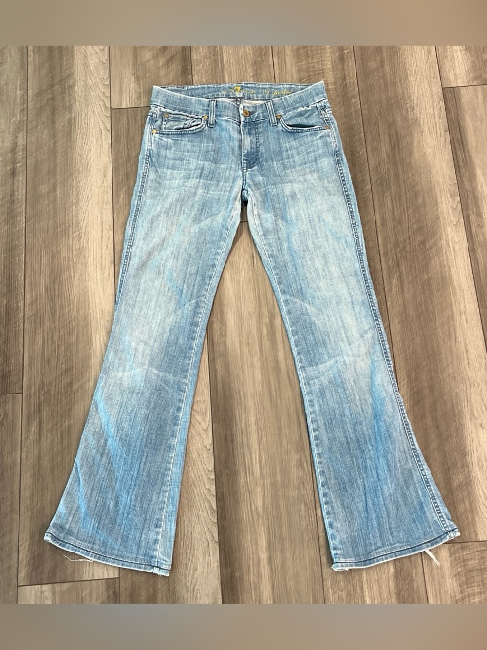 7 For All Mankind Light Blue Women’s Flared Jeans